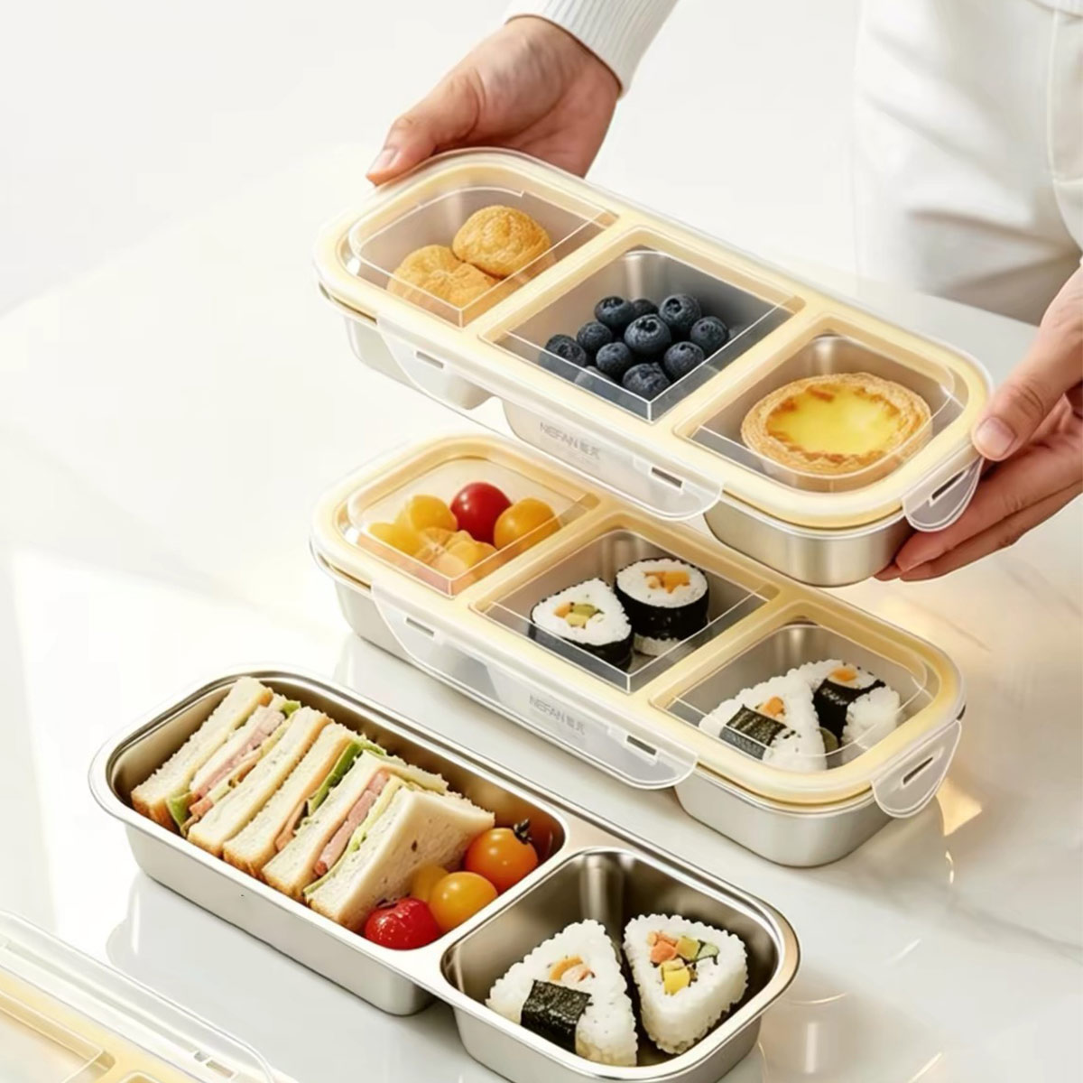 Food Storage Lunch Box - Pojemnik na żywność ze stali nierdzewnej