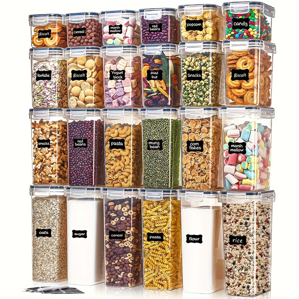 Food Storage Organization - 24 szt. Pojemniki do przechowywania żywności,