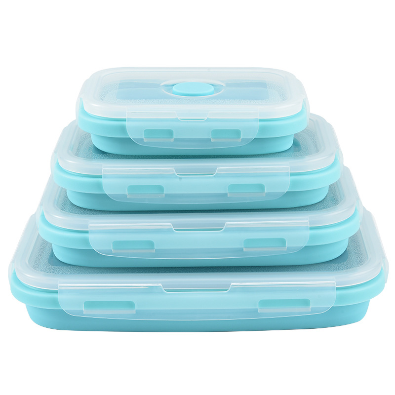 Food Storage Lunch Box - Składany silikonowy pojemnik na żywność z