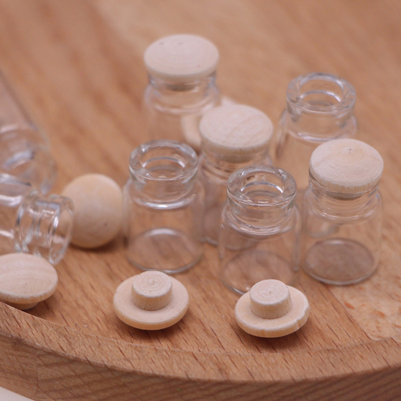 Food Storage With Glass Lids - 4 szt. Miniaturowe szklane słoiki do