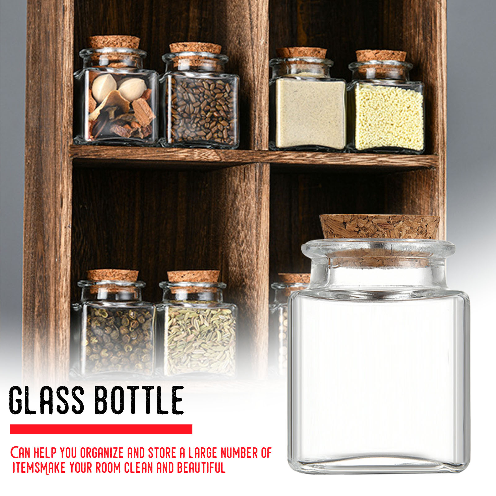 Food Storage With Glass Lids - 1/5/10 szt. Szklane słoiki do przechowywania