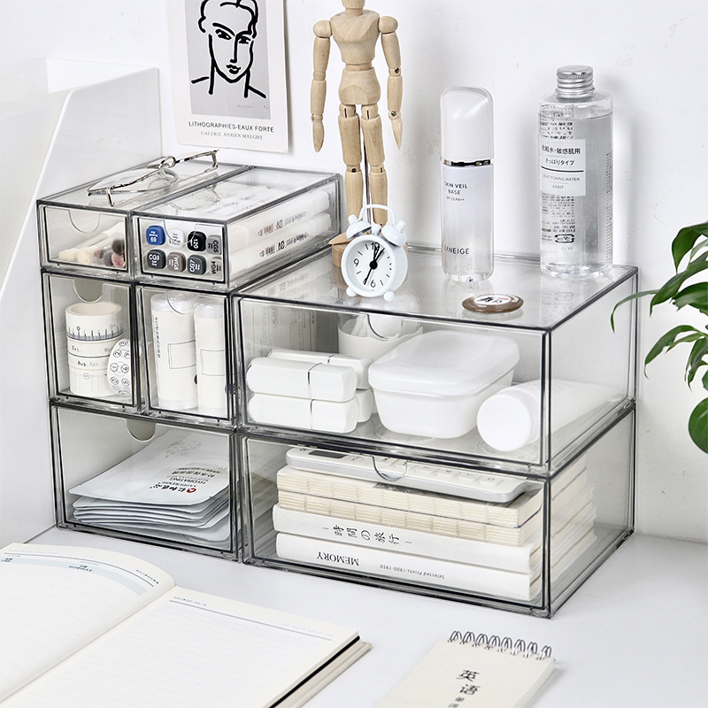 Stackable Pantry Bin - 1 SZTUK Przezroczysta plastikowa szuflada do