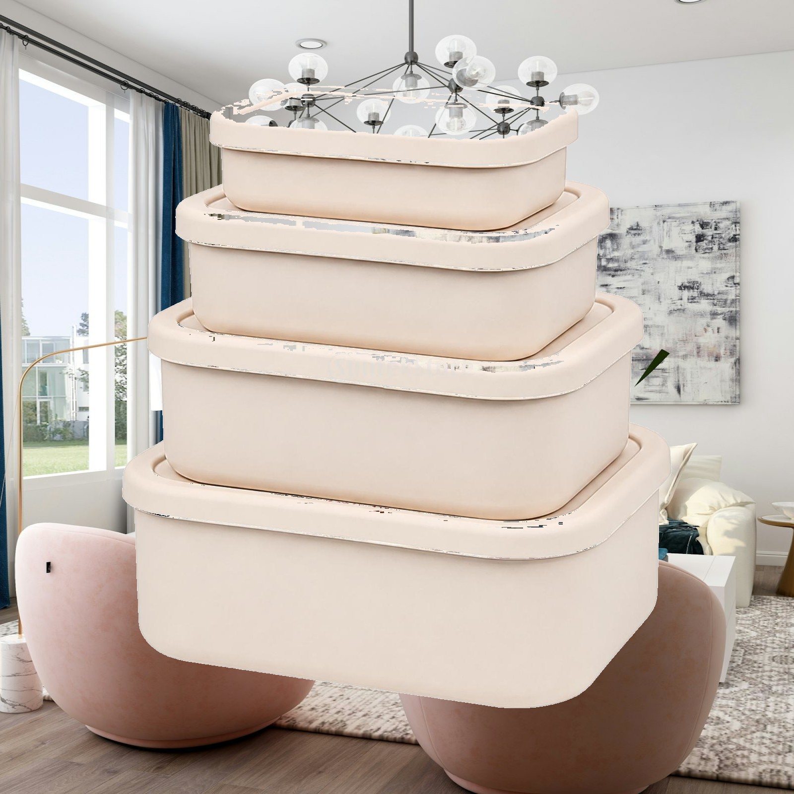 Food Storage Building - Silikonowy pojemnik do przechowywania żywności, bezpieczny