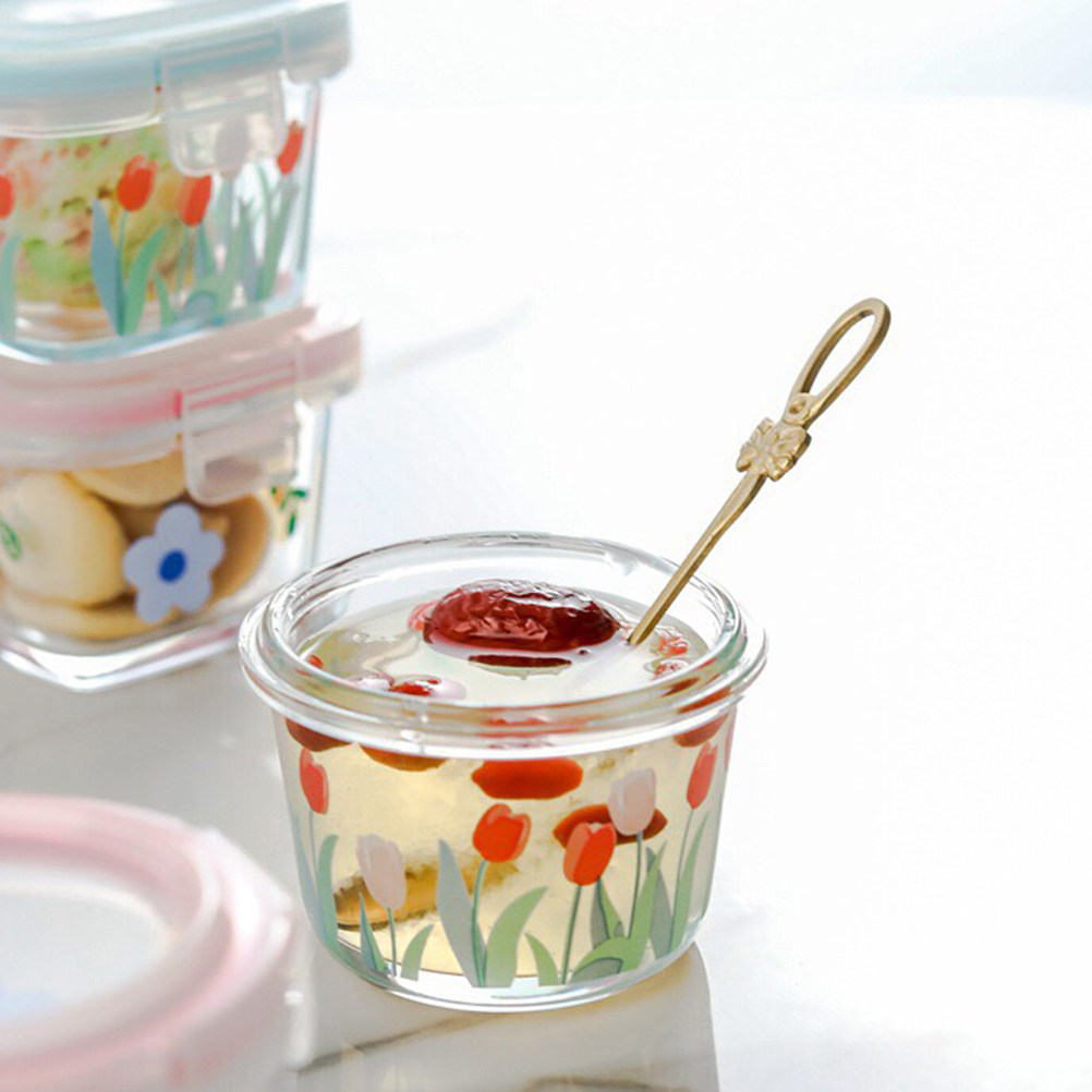 Food Storage Glass Box - Pojemnik szklany przezroczysty o pojemności 130
