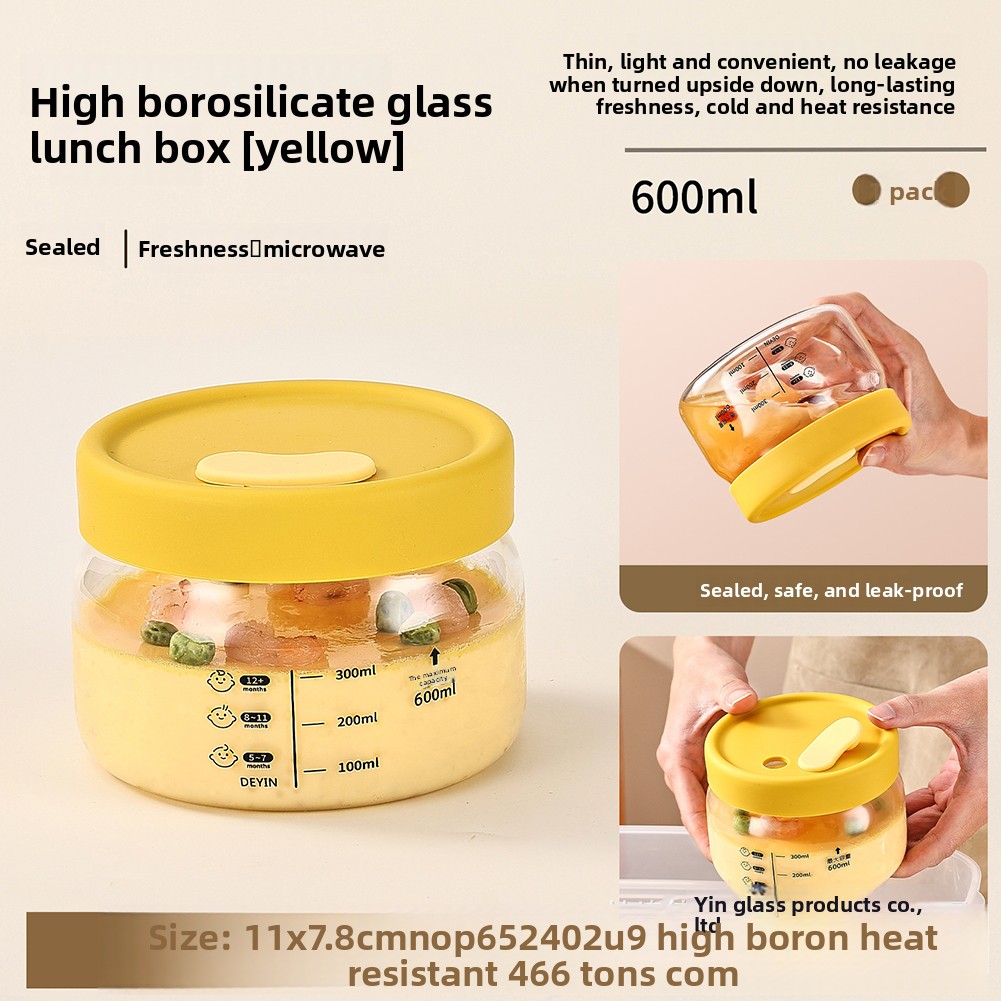 Food Storage Glass Box - Szklany pojemnik do przechowywania żywności Hermetyczna,