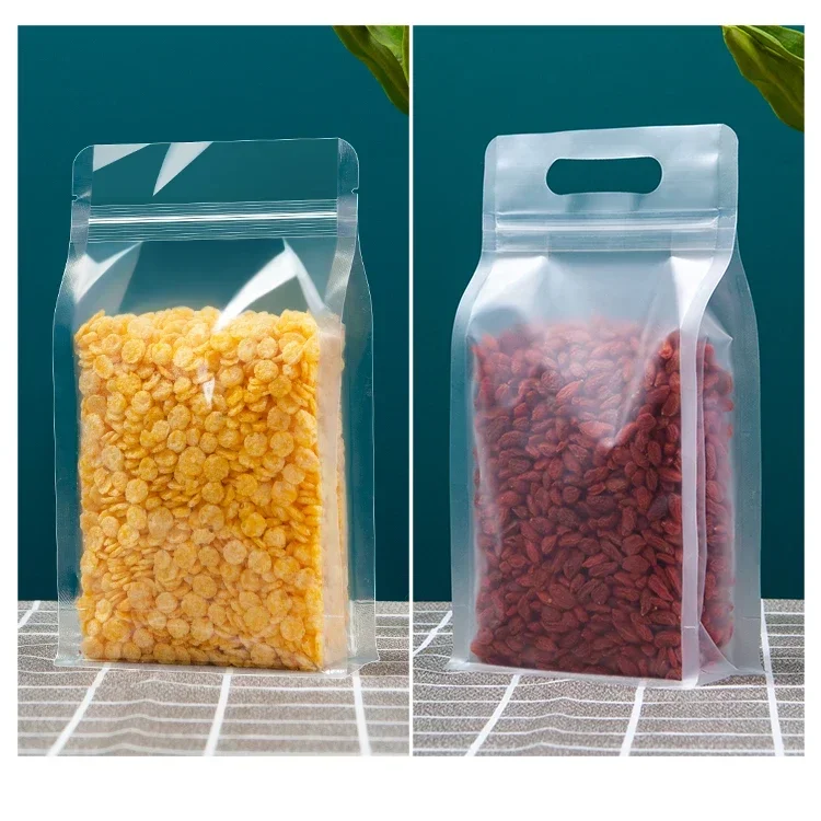 Food Storage Handling - 50 sztuk przezroczystych matowych torebek z