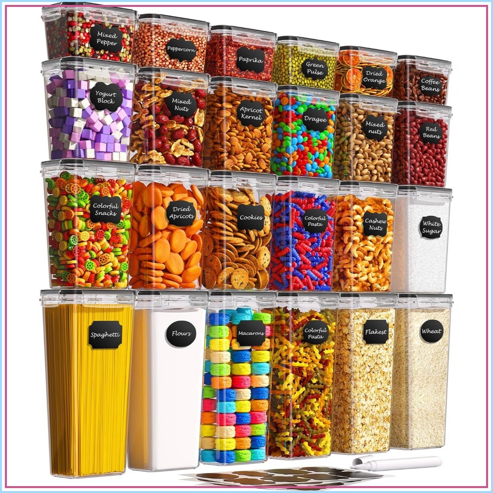 Food Storage With Lids - 24 szt. Hermetyczne pojemniki do przechowywania