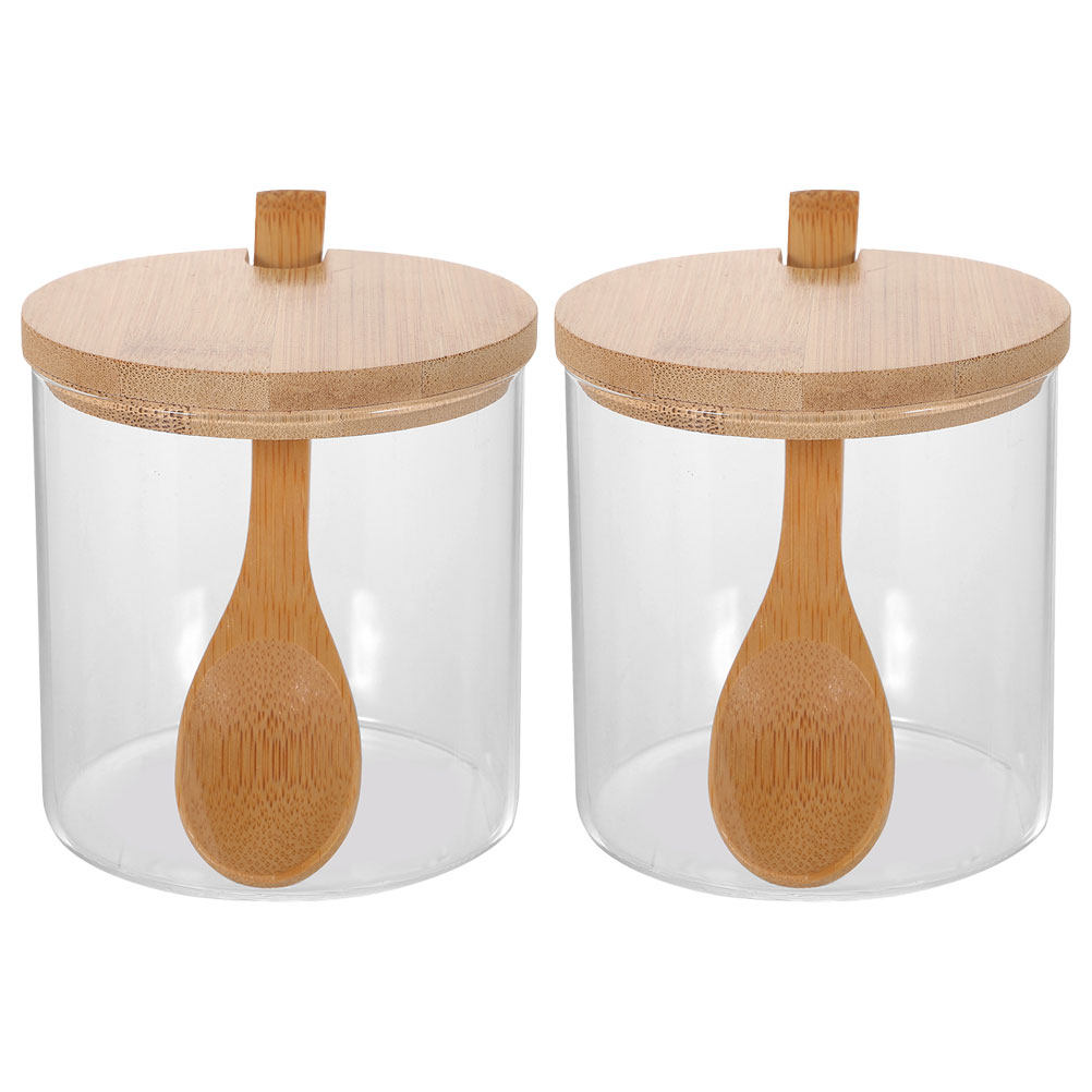 Food Storage With Glass Lids - 2 zestawy przezroczystych szklanych pojemników na