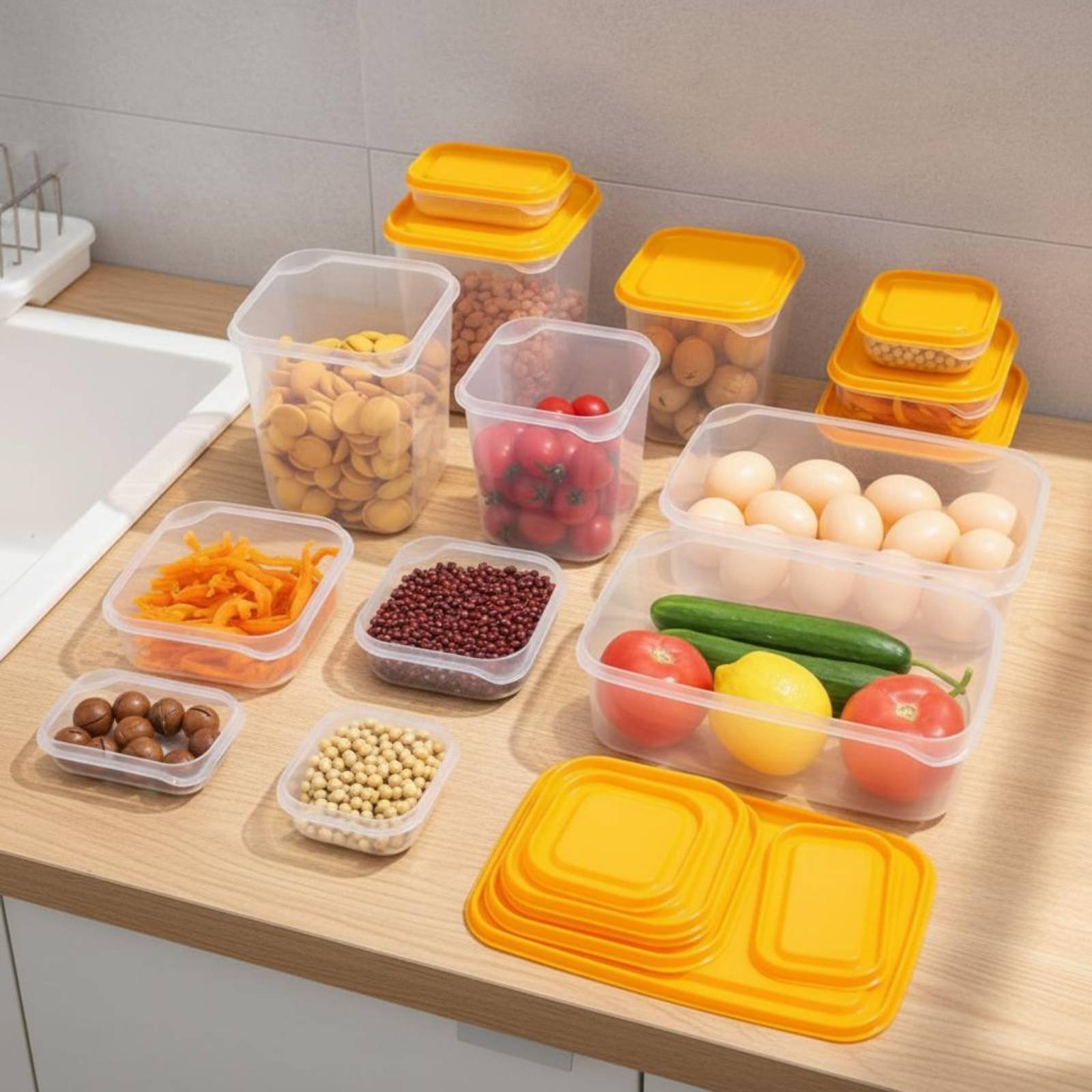 17-częściowy zestaw pojemników – Food Storage With Lids recenzja i cena
