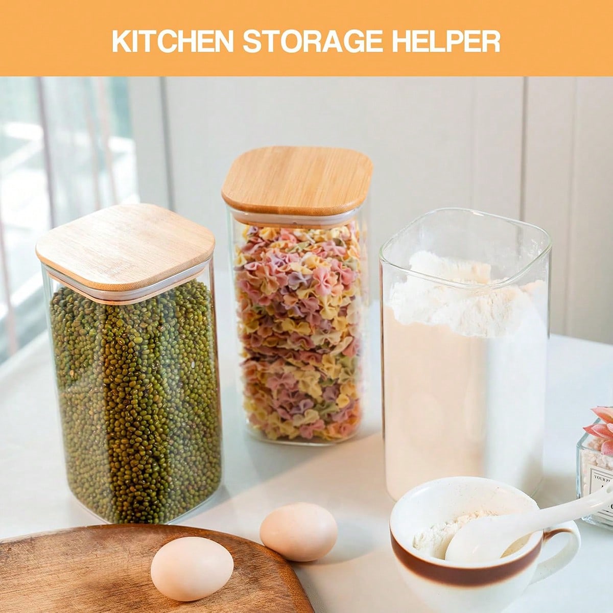 6-pak szklanych pojemników do  – Food Storage With Glass Lids recenzja i cena