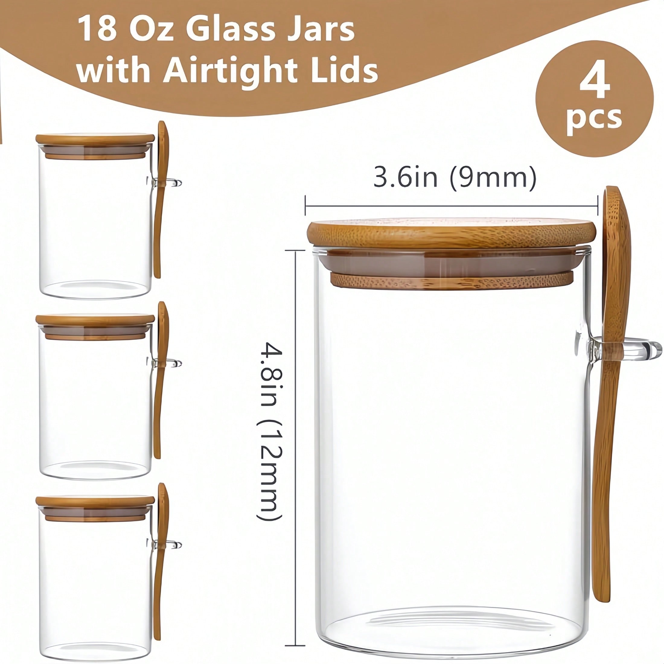 4-częściowy zestaw do przechow – Food Storage With Glass Lids recenzja i cena