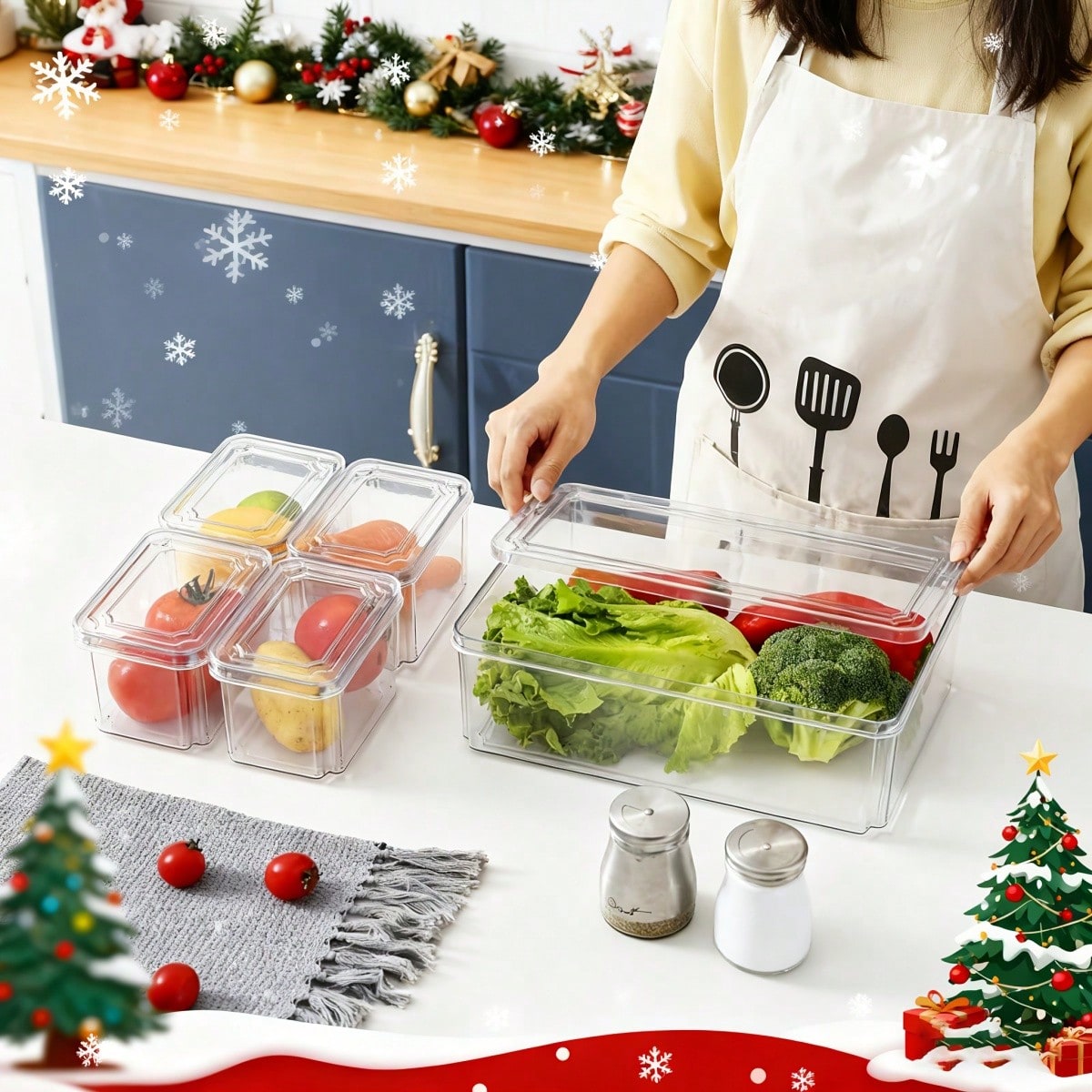 7/14-częściowy zestaw pojemnik – Food Storage Vegetables recenzja i cena
