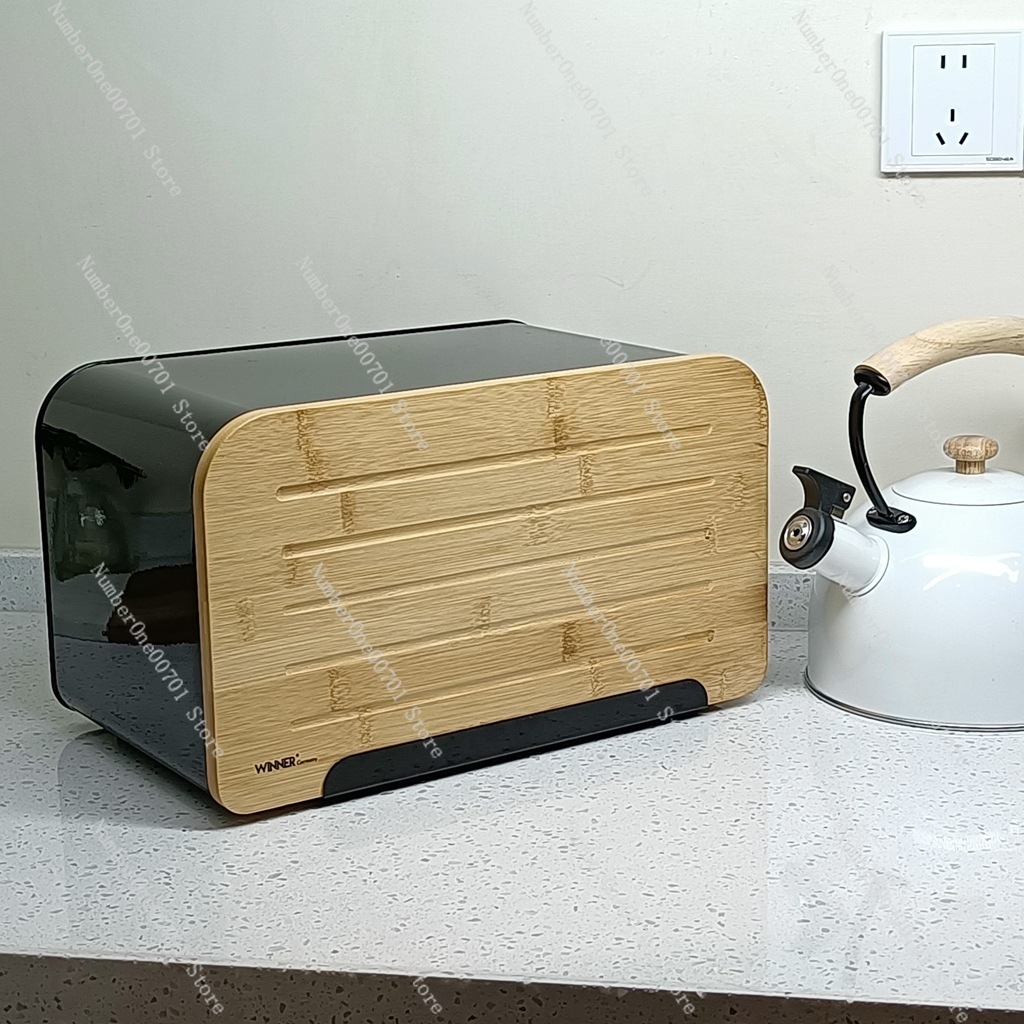 Pojemnik na chleb z bambusową  – Food Storage Stainless Steel Containers recenzja i cena