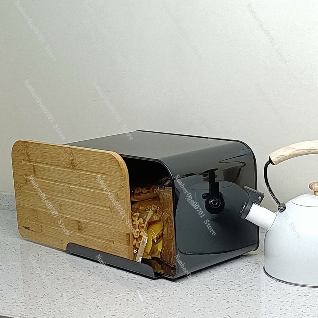 Pojemnik na chleb z bambusową  – Food Storage Stainless Steel Containers recenzja i cena