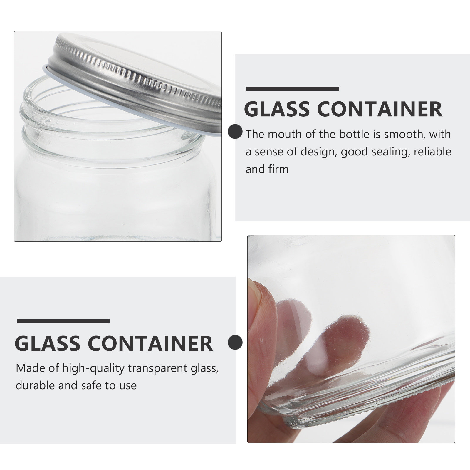 6 sztuk grubych przezroczystyc – Food Storage With Glass Lids recenzja i cena