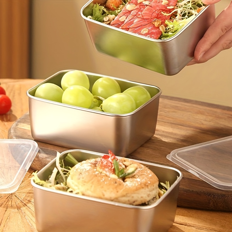 3/6 szt. Prostokątna pojemnik  – Food Storage Lunch Box recenzja i cena