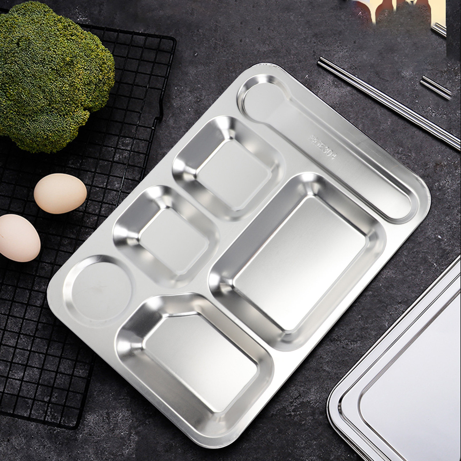 1 szt. Taca na lunch ze stali  – Food Storage Lunch Box recenzja i cena