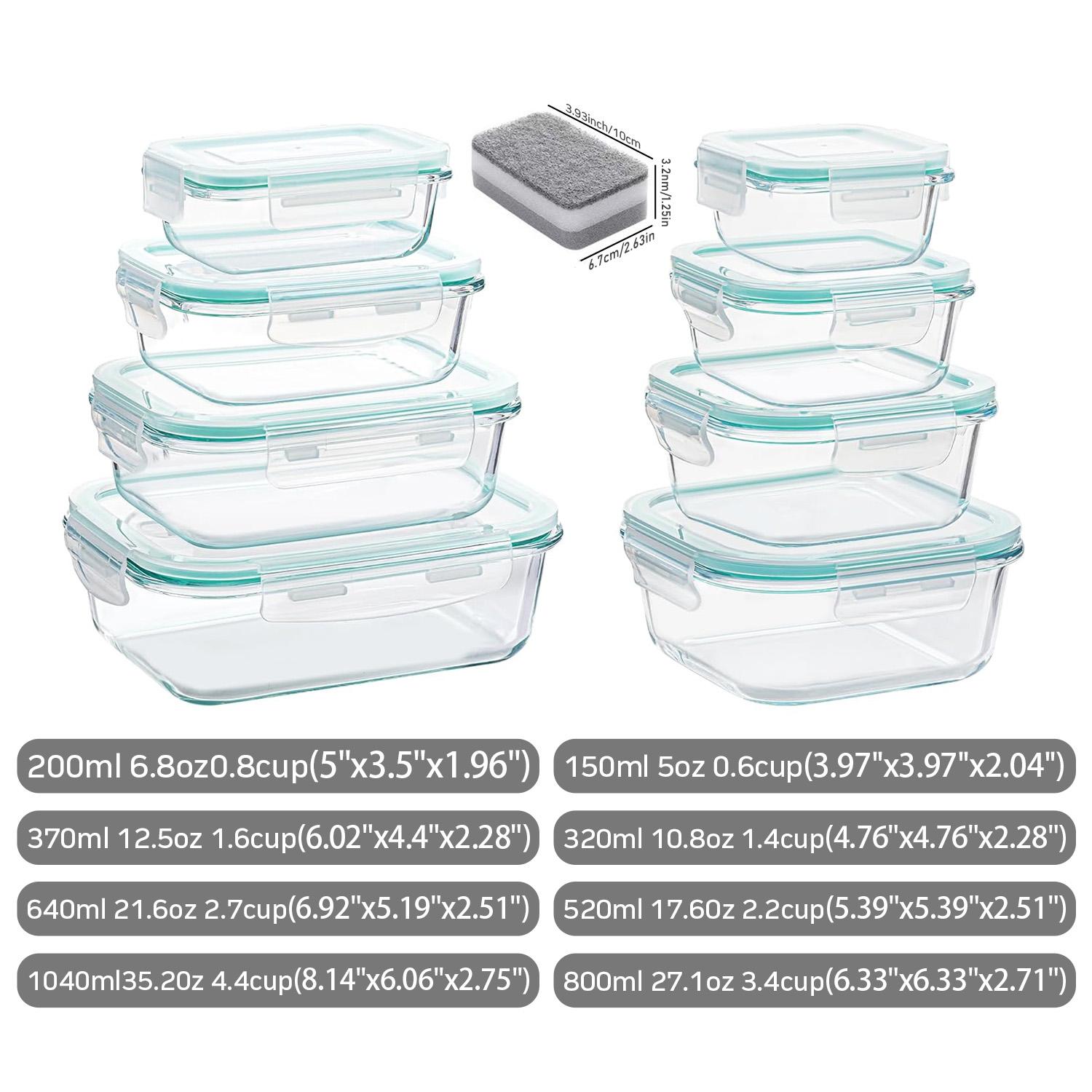 Przenośny szklany pojemnik na  – Food Storage With Glass Lids recenzja i cena