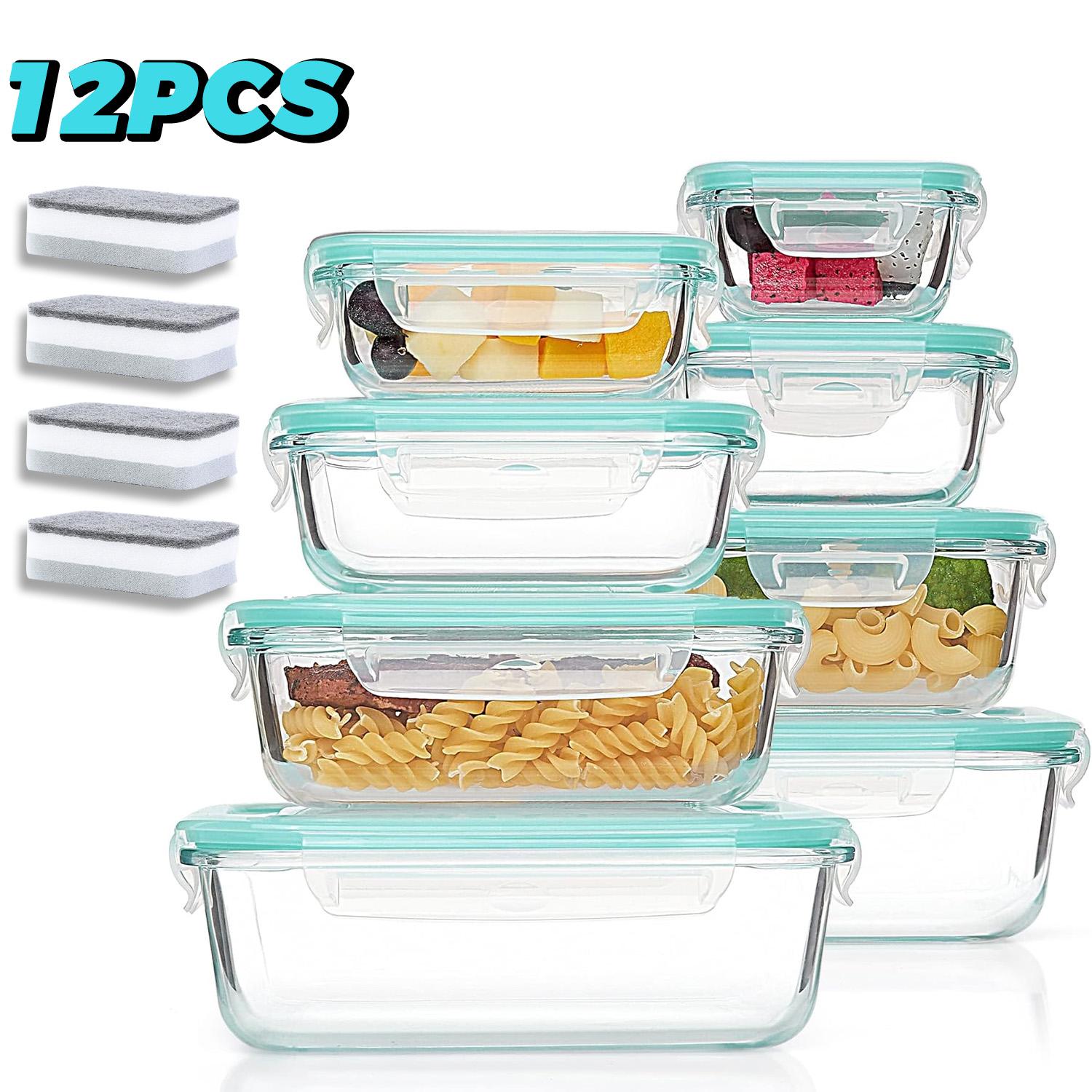 Przenośny szklany pojemnik na  – Food Storage With Glass Lids recenzja i cena