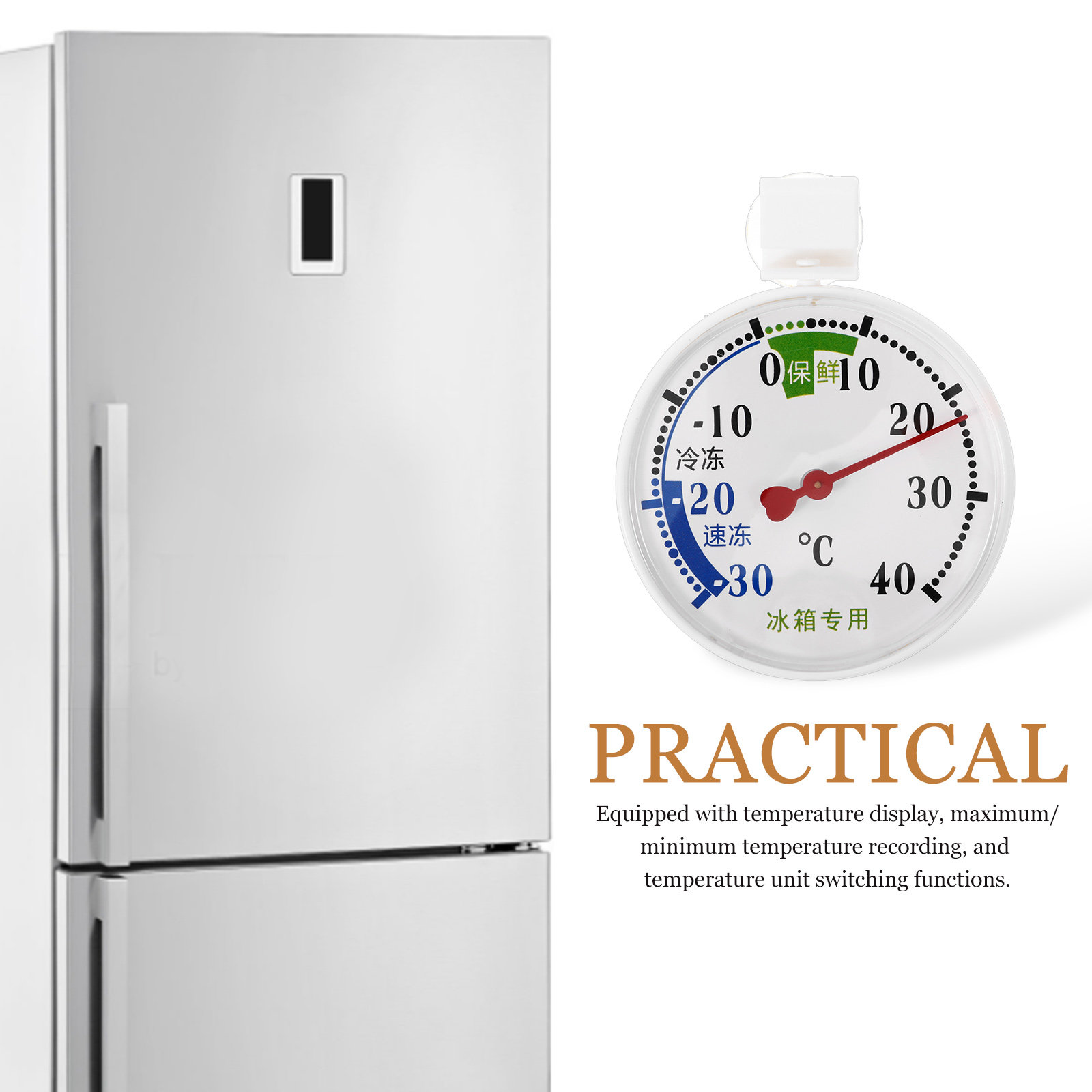 Termometr do lodówki, zamrażar – Food Storage Refrigerator recenzja i cena