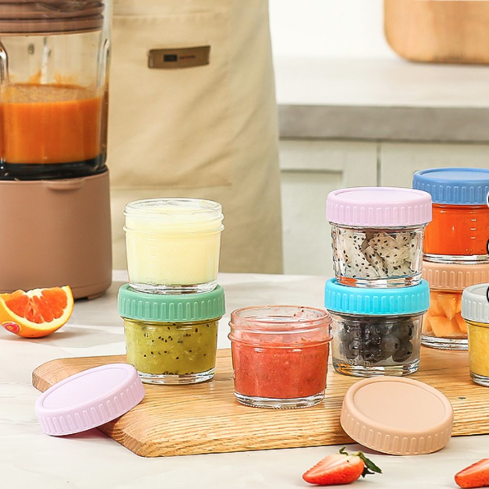 6 szt. Szklanych słoików typu  – Food Storage With Glass Lids recenzja i cena