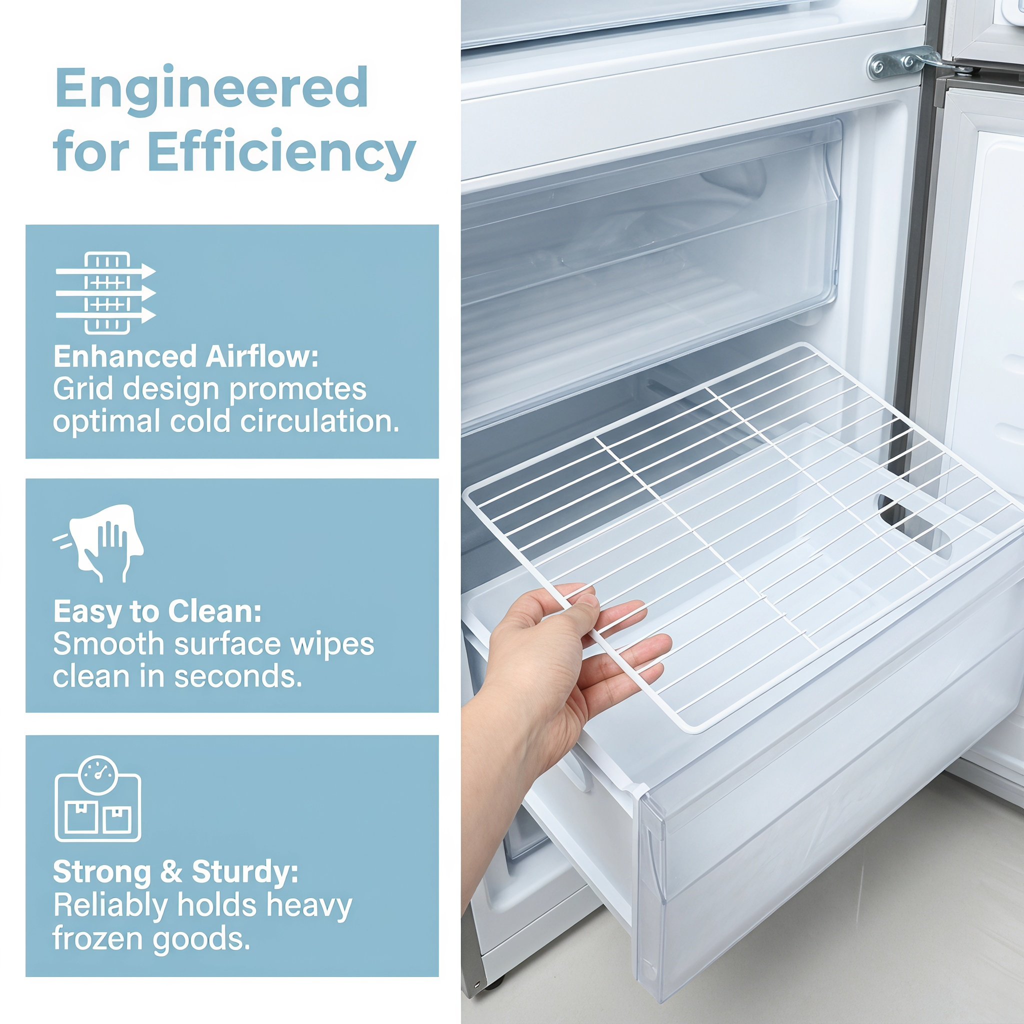 Metalowy drutowy organizer do  – Food Storage Refrigerator recenzja i cena
