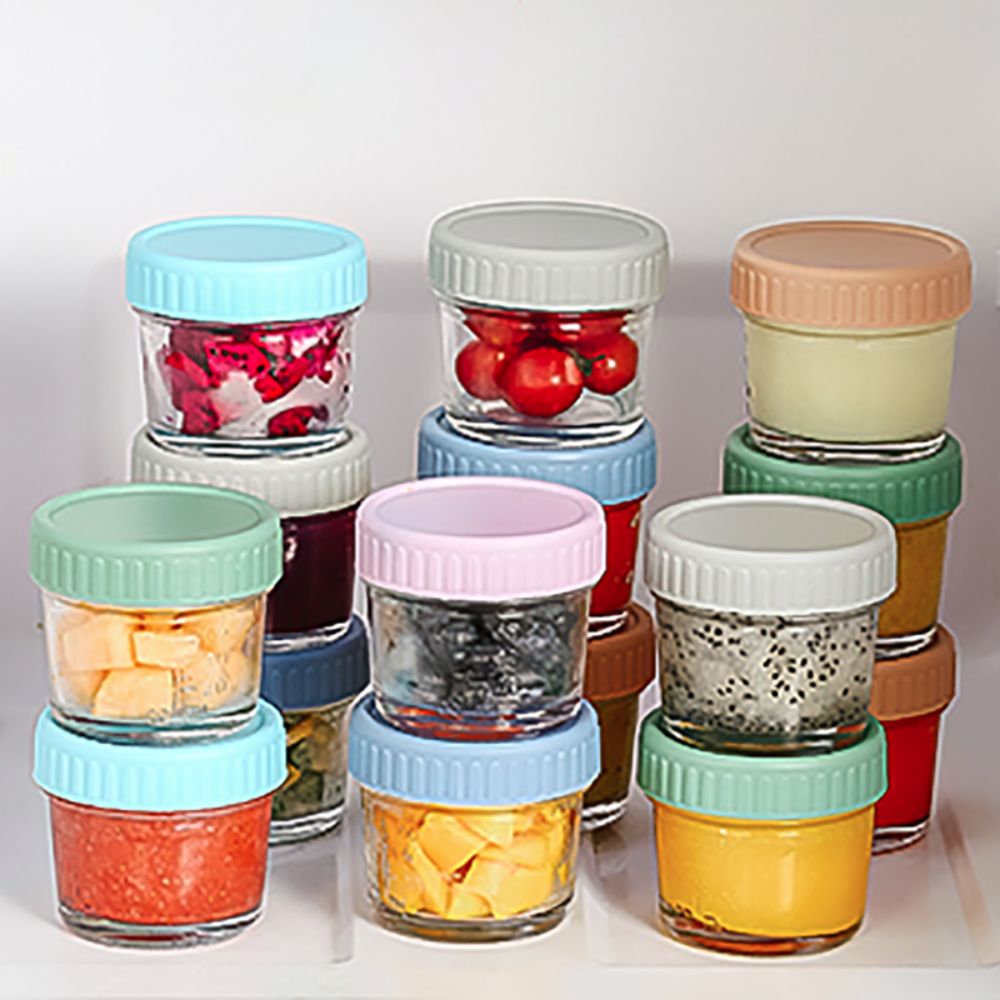 6 szt. Szklane słoiki na żywno – Food Storage With Glass Lids recenzja i cena
