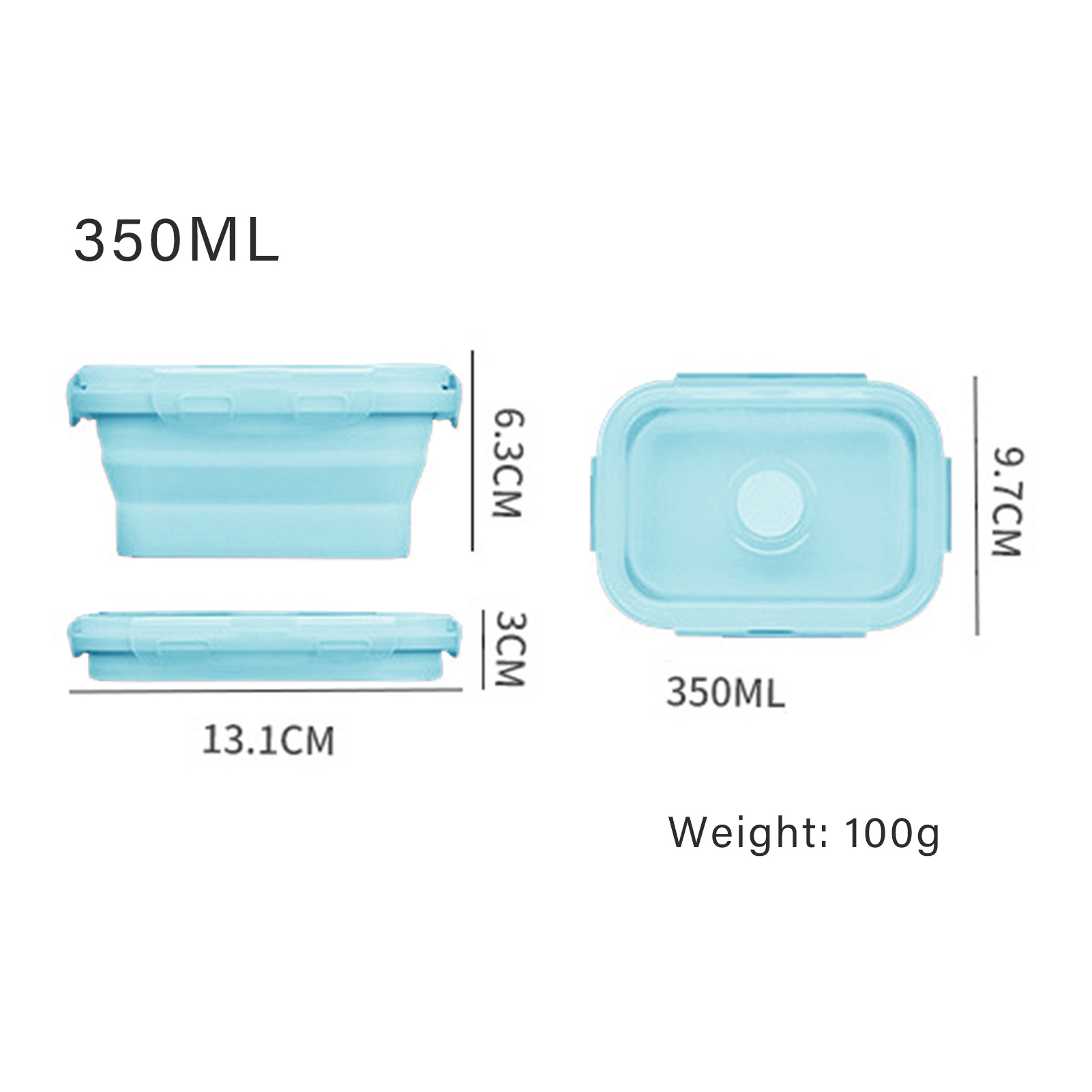 Silikonowy pojemnik na lunch,  – Food Storage Lunch Box recenzja i cena