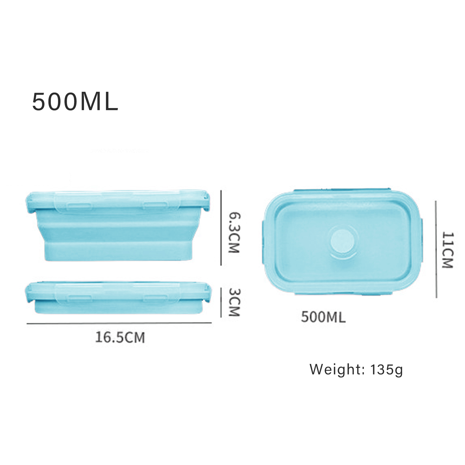 Silikonowy pojemnik na lunch,  – Food Storage Lunch Box recenzja i cena
