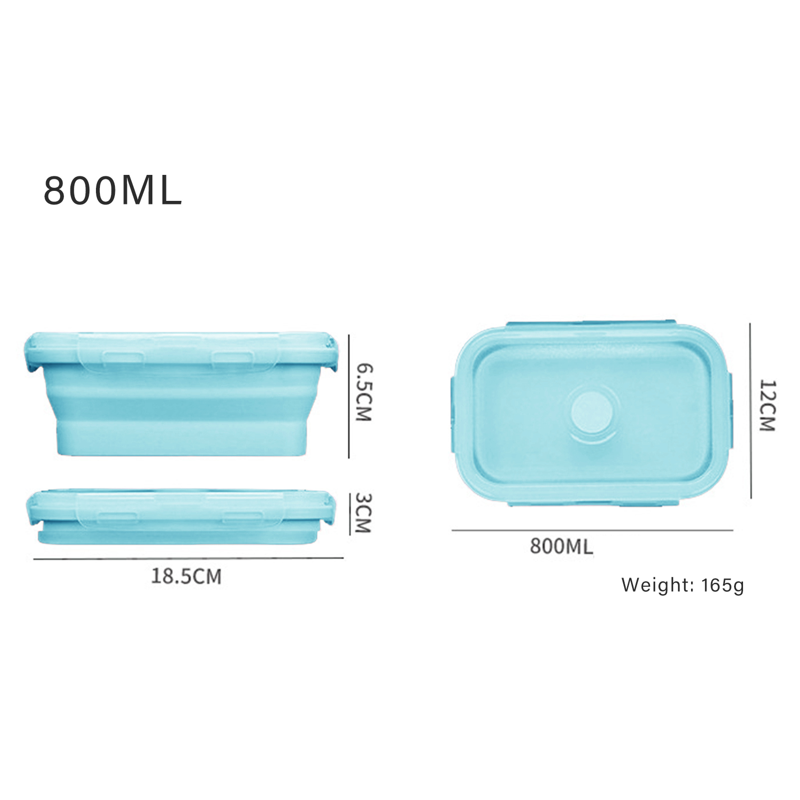 Silikonowy pojemnik na lunch,  – Food Storage Lunch Box recenzja i cena