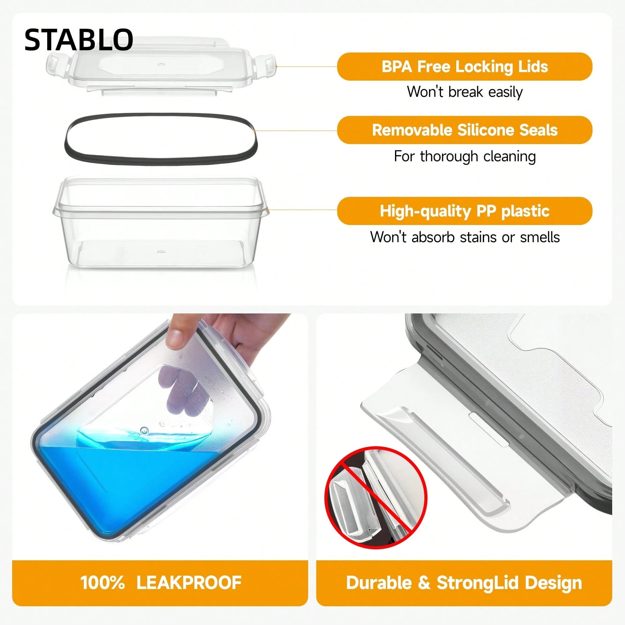 12 plastikowych, szczelnych po – Food Storage Lunch Box recenzja i cena