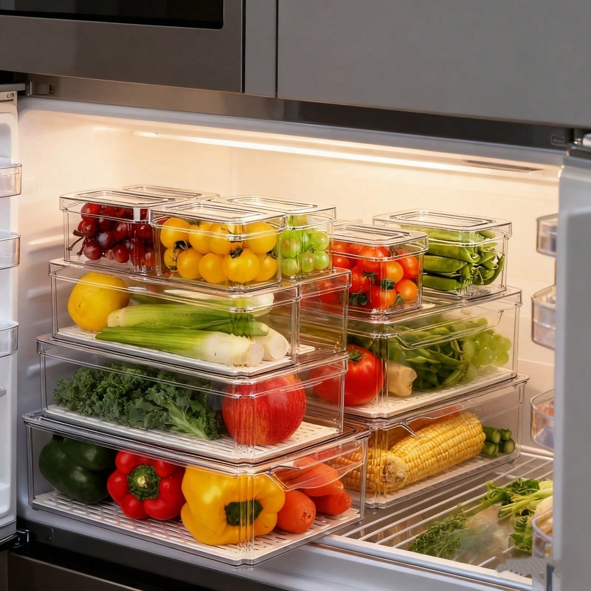 7-częściowy zestaw organizerów – Stackable Pantry Bin recenzja i cena