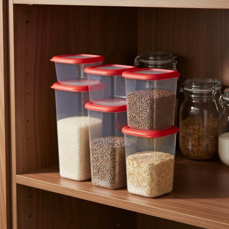 6-częściowy zestaw szczelnych  – Food Storage Organization recenzja i cena