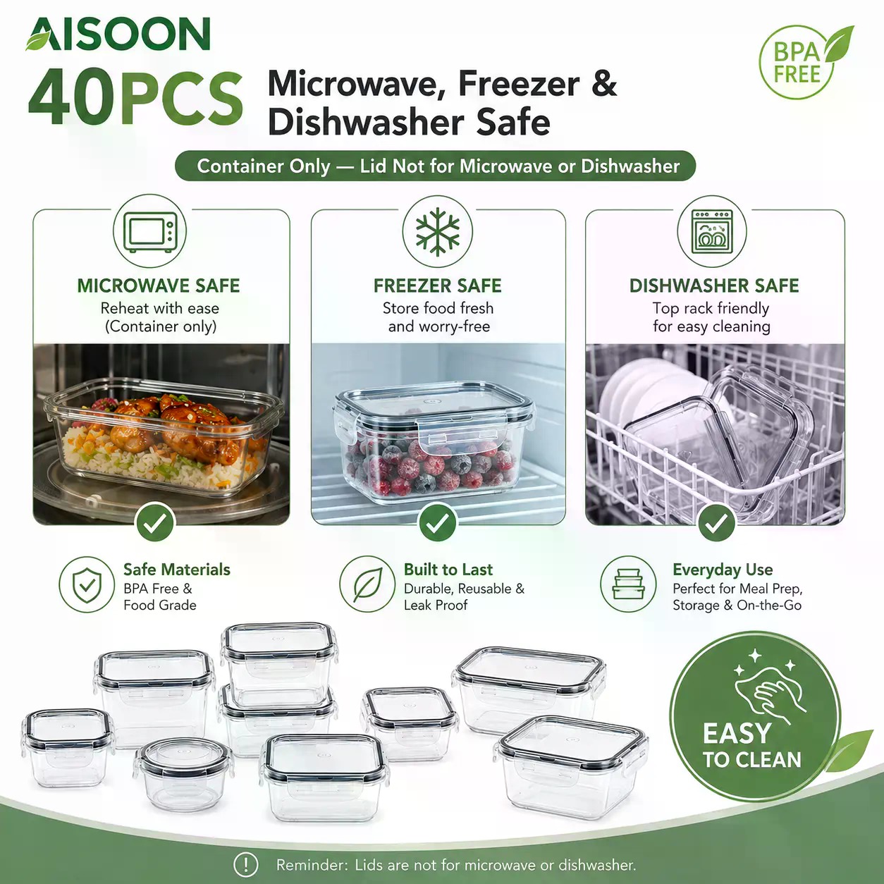 40 sztuk bardzo dużych silikon – Food Storage Organization recenzja i cena