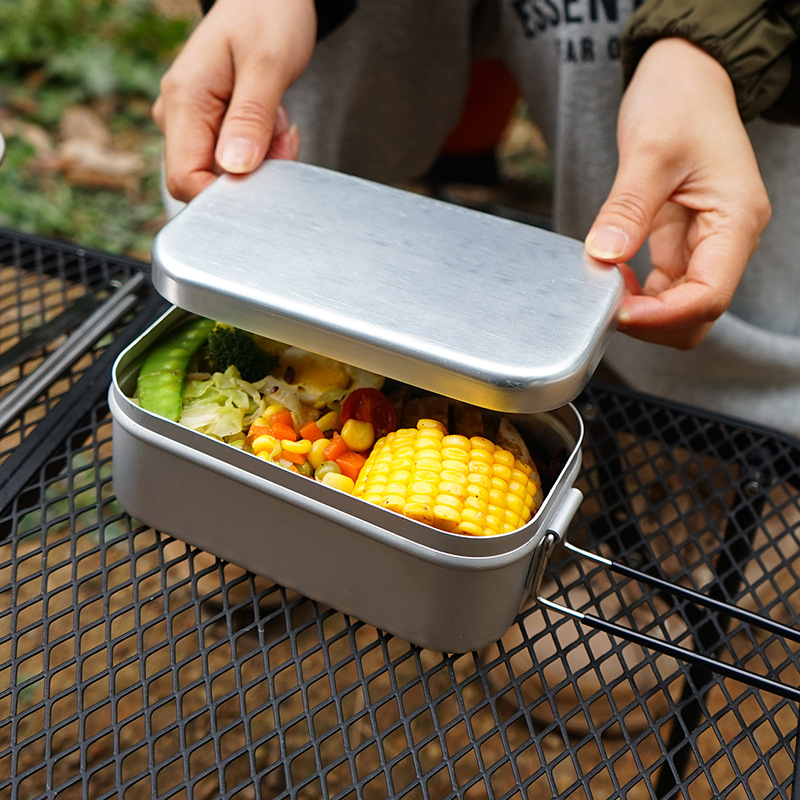 Pojemnik na lunch na kemping,  – Food Storage Aluminum Containers recenzja i cena