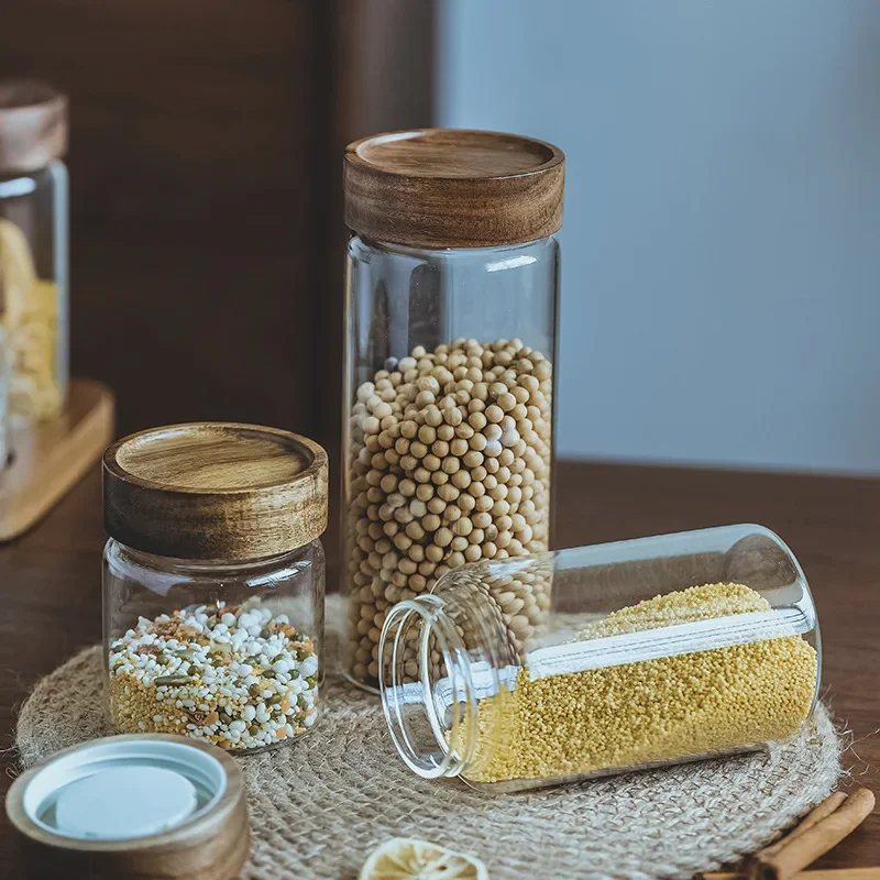 Drewniana pokrywa dozownik do  – Food Storage With Glass Lids recenzja i cena