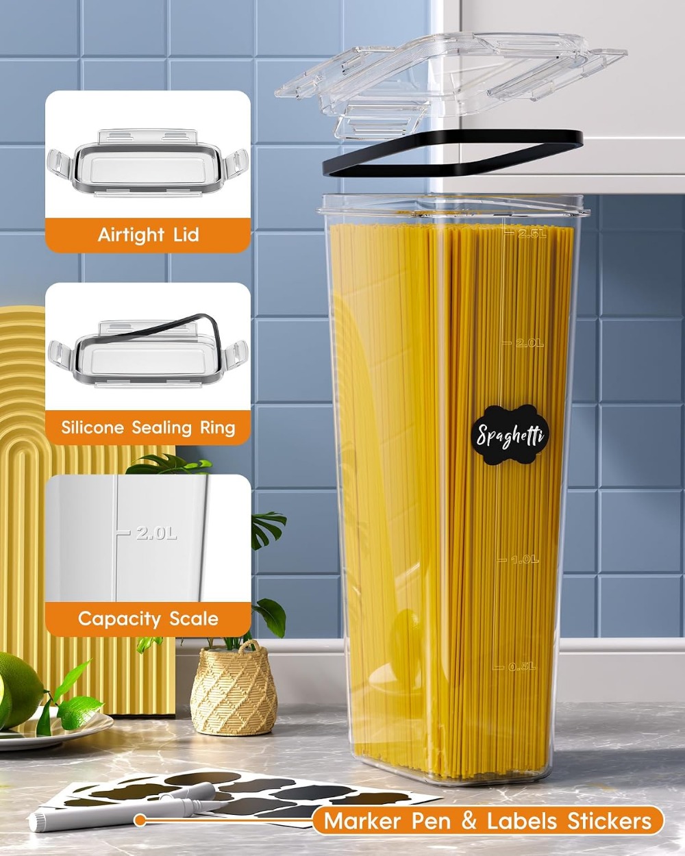 24 szt. Hermetyczne pojemniki  – Food Storage With Lids recenzja i cena